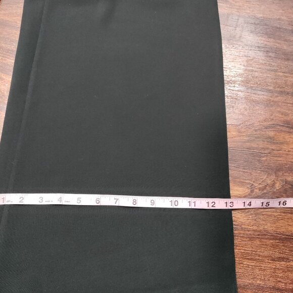 Eileen Fisher Silk Lagenlook Artsey High Rise Wide Leg Trouser Pants Black 14/34 - Picture 8 of 11